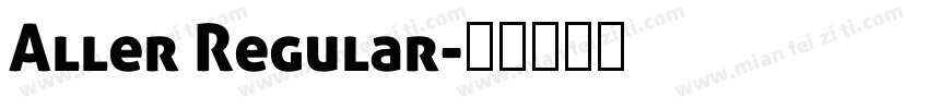 Aller Regular字体转换